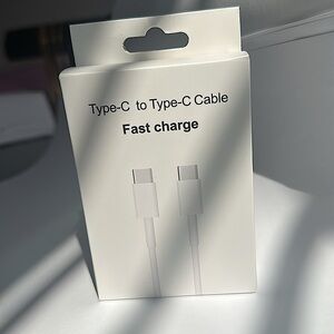 Type C to Type C 20W Fast Charging Cable 1M White